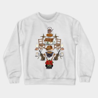 Cozy Irish Cottage of Ireland Past Crewneck Sweatshirt